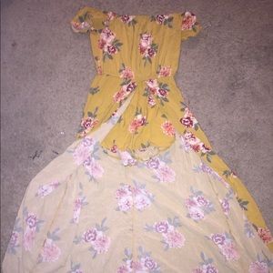 Yellow Floral Romper